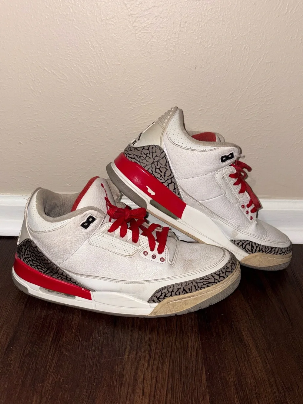 Men’s Jordan 3 Fire red Sz 12